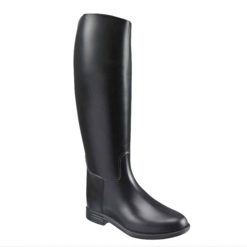 Fouganza Girls' Horse Riding Equestrian Knee High Boots, Black, Sz 1.5